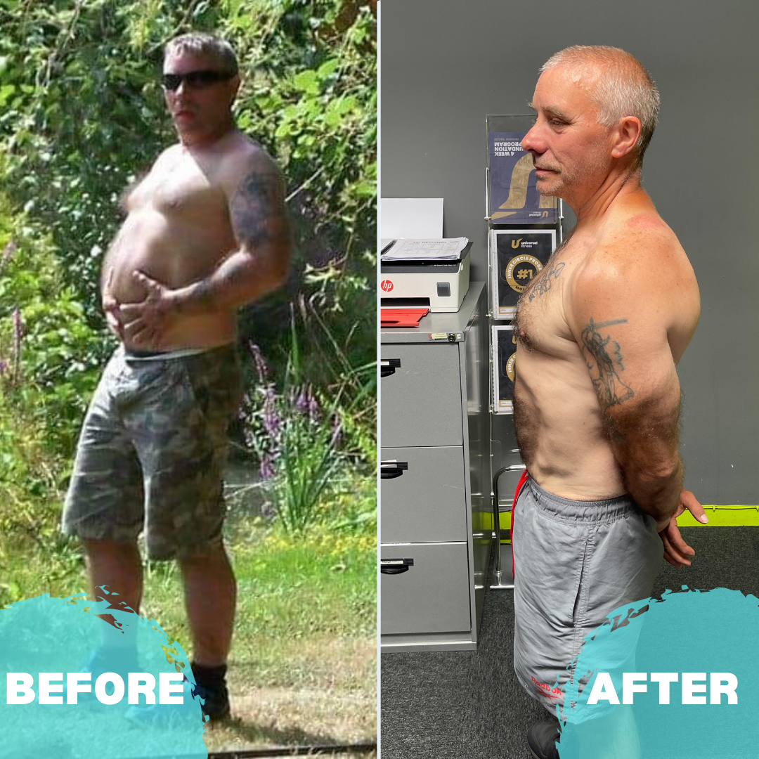 Tim Universal Fitness transformation, Stoke-on-Trent
